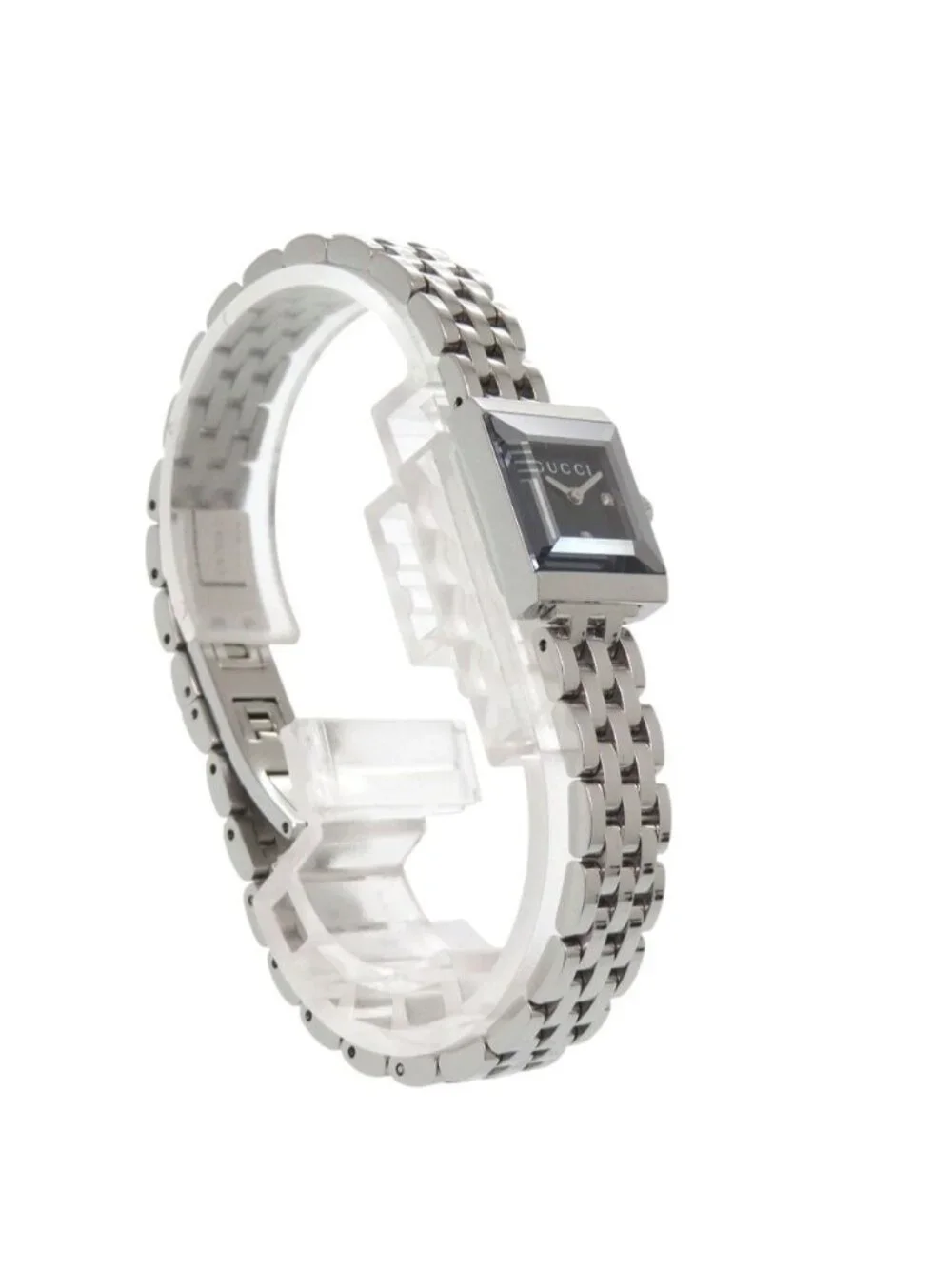 Gucci 128.5 G Type/frame SS Black Quartz Watch Dial